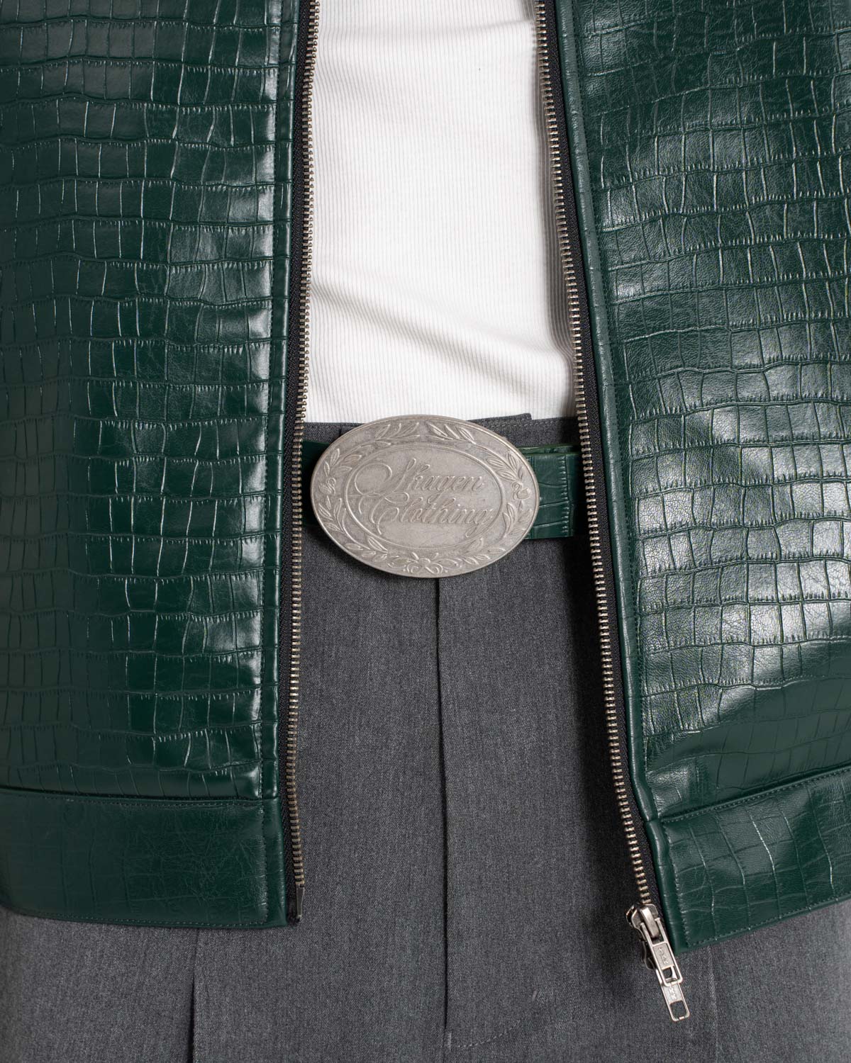 Croc Belt Green
